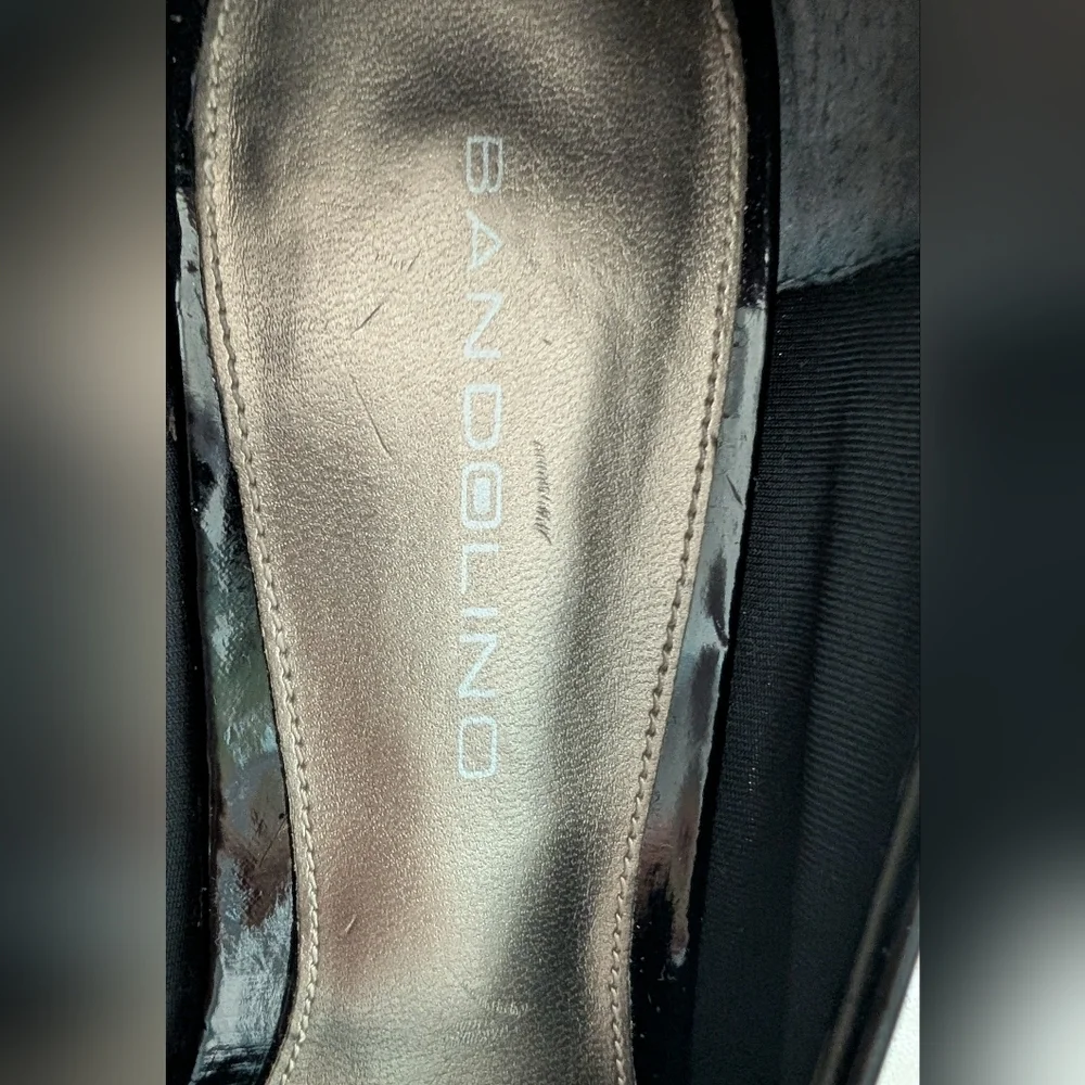 Bandolino Elegant Black Women's Wedge Shoes Size 9.5 M